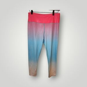 Zyia Active Leggings 12 Firecracker Ombré Light N Tight